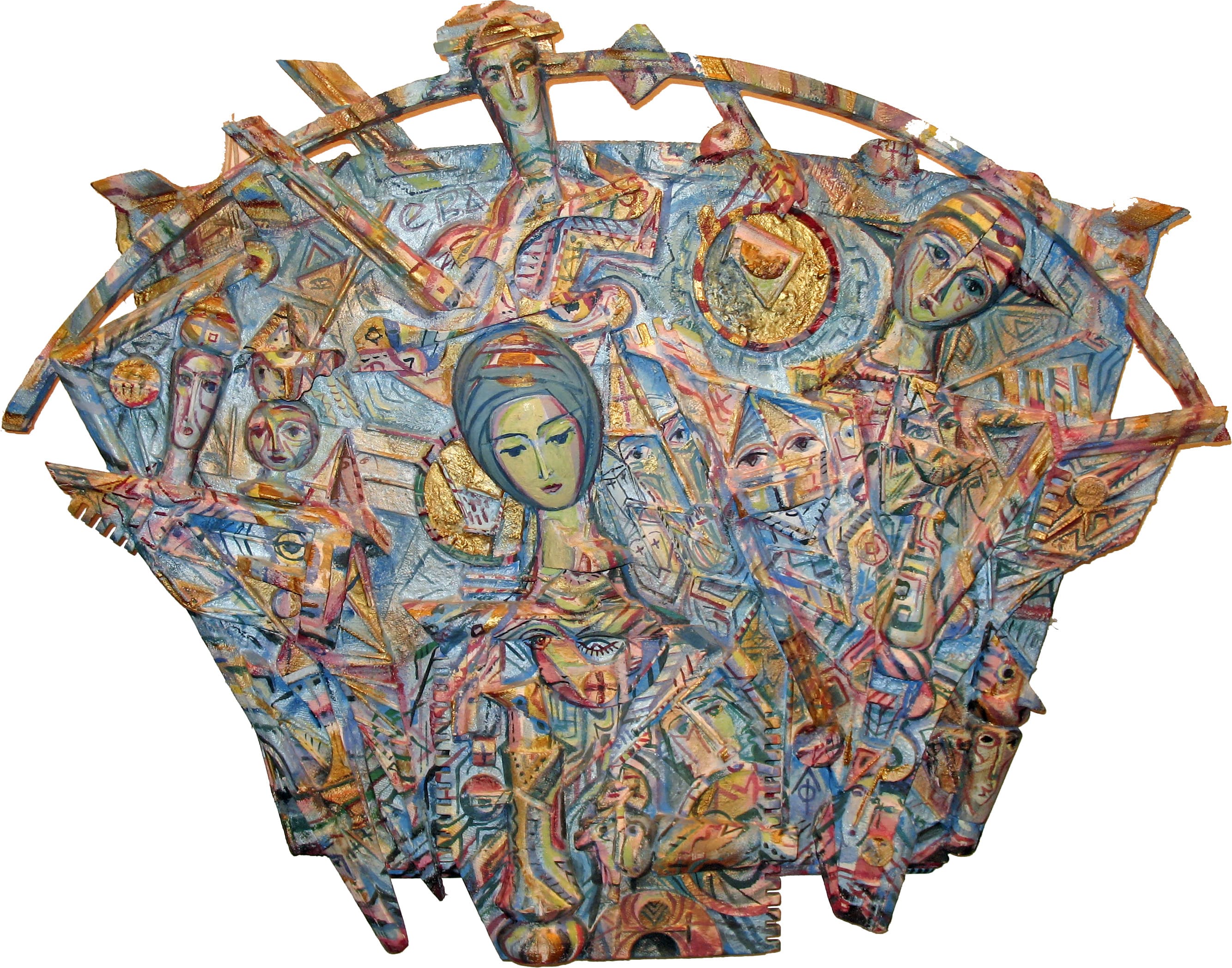 Художник Леонид Феодор_Дева Обида Жива - Богиня Жизни Весны_2002, фото пресс-служба выставки-Слово. Образы. Время.