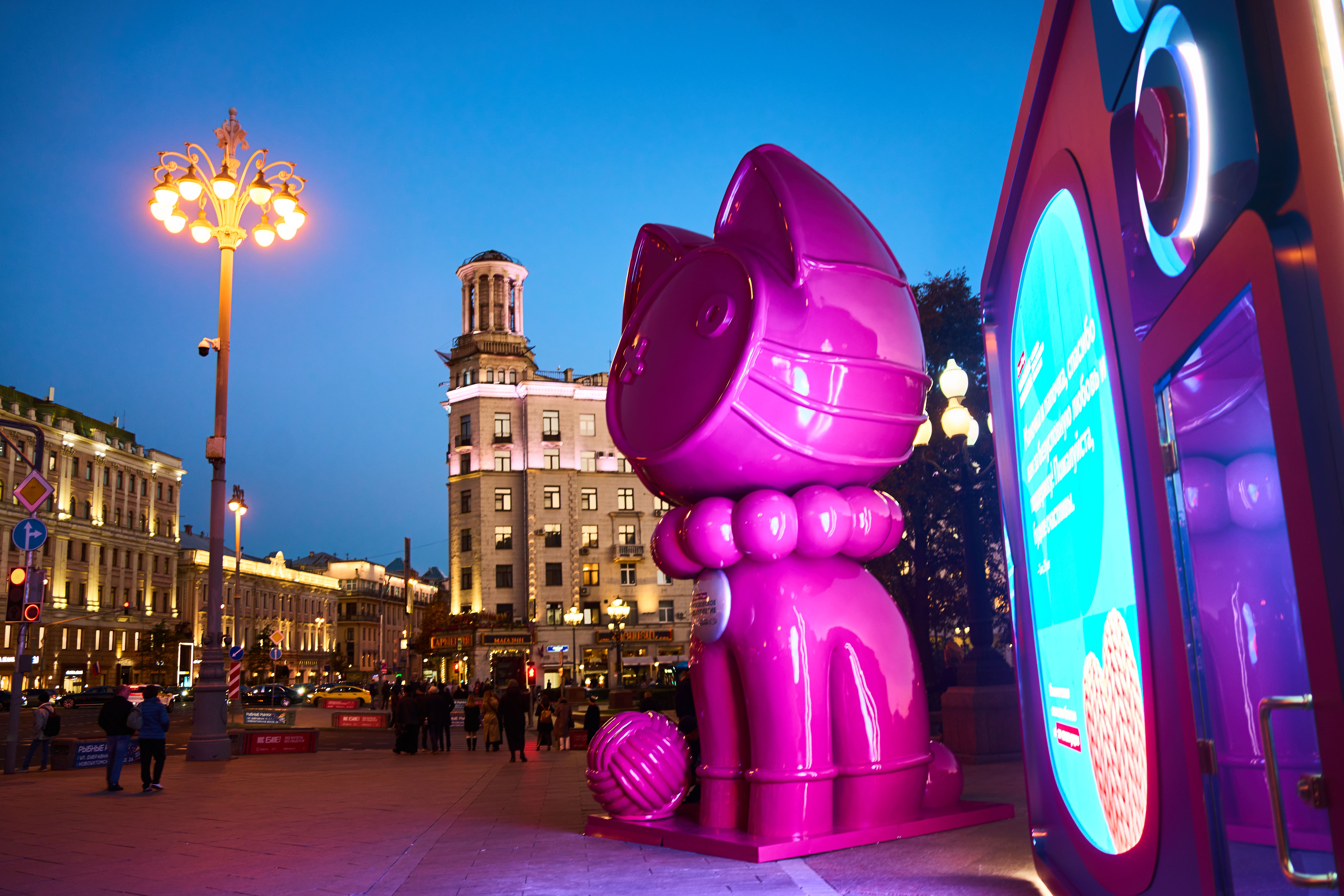 Кот в Новопушкинском сквере
