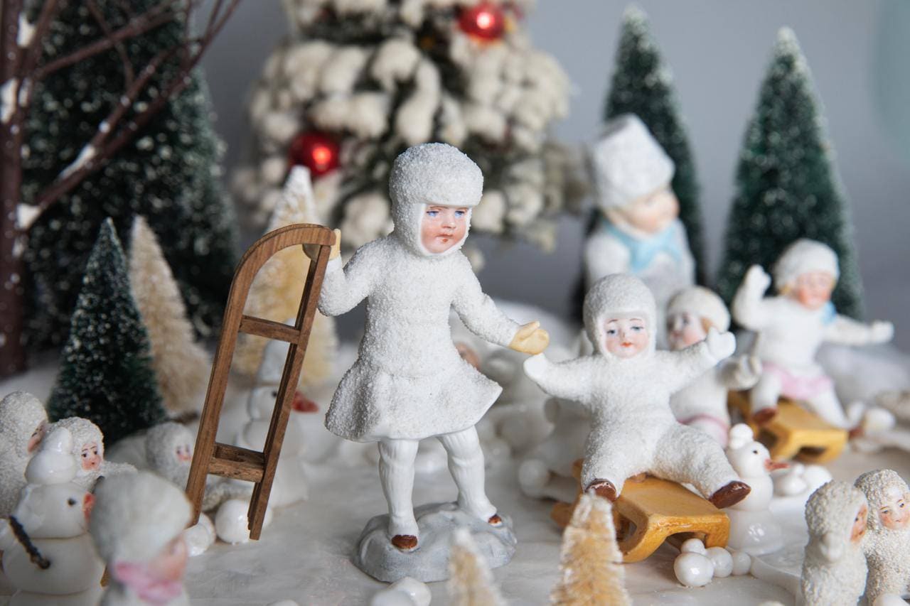 Snow babies, Германия, фарфор, 1900-1920. Собрание Дианы Панской, г. Москва